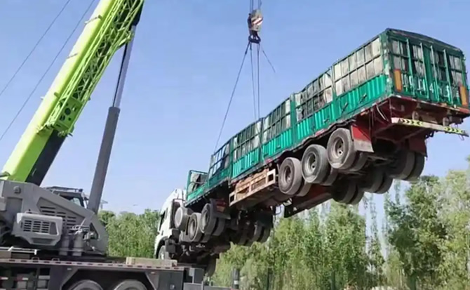 太湖道路脱困救援案例